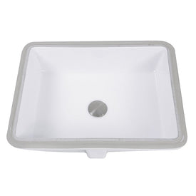 Great Point 19.5" Single Bowl Rectangle Ceramic Undermount Sink