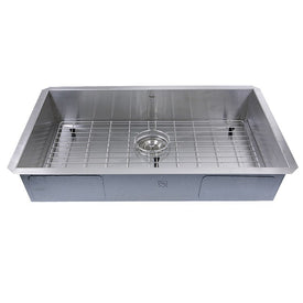 Pro Series 30" Single Bowl Stainless Steel Zero Radius ADA Kitchen Sink
