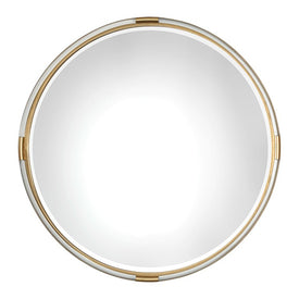 Mackai Round Gold Wall Mirror