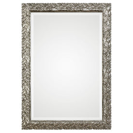 Evelina Silver Leaves Wall Mirror