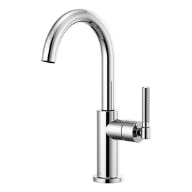 Litze Single Handle Bar Faucet with High-Arc Spout/Knurled Handle