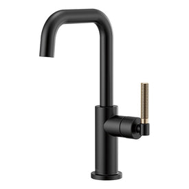 Litze Single Handle Bar Faucet with Square Spout/Knurled Handle