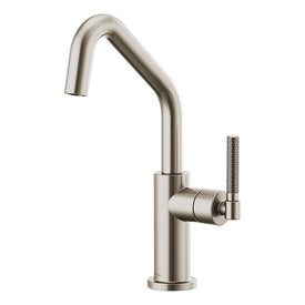 Litze Single Handle Bar Faucet with Angled Spout/Knurled Handle