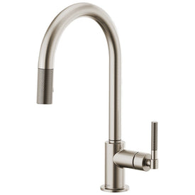 Litze Single Handle Pull Down Faucet with High-Arc Spout/Knurled Handle