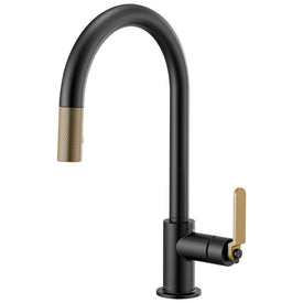 Litze Single Handle Pull Down Faucet with High-Arc Spout/Industrial Handle