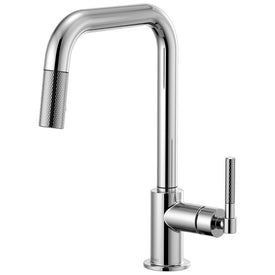 Litze Single Handle Pull Down Faucet with Square Spout/Knurled Handle