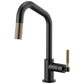 Litze Single Handle Pull Down Faucet with Angled Spout/Knurled Handle