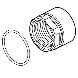 Vettis Replacement Trim Nut with O-Ring for Diverter Trim