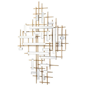 Apollo Gold and Mirrored Wall Art