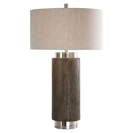 Cheraw Wood Cylinder Table Lamp