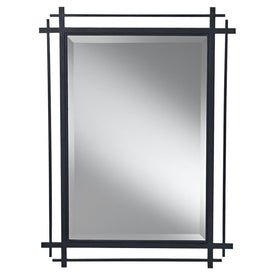 Mirror Ethan 27 x 37 Inch Antique Forged Iron Rectangle Beveled