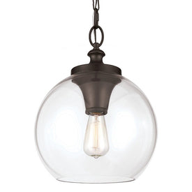 Pendant Tabby 1 Lamp Oil Rubbed Bronze Clear