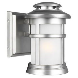 Wall Lantern Newport Outdoor Small 1 Lamp Painted Brushed Steel Clear Seeded cUL StoneStrong