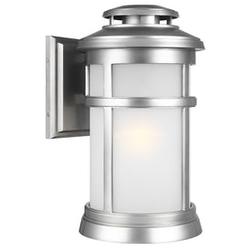 Wall Lantern Newport Outdoor Tall 3 Lamp Painted Brushed Steel Clear Seeded cUL StoneStrong