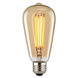 4-Watt Filament Medium Base LED Light Bulb with Light Gold Tint