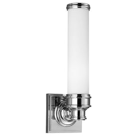 Sconce Payne 1 Lamp Polished Nickel Opal Etched
