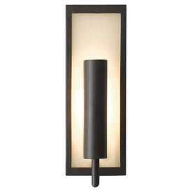 Sconce Mila 1 Lamp Oil Rubbed Bronze White Opal Etched ADA