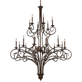 Gloucester Eighteen-Light Two-Tier Chandelier