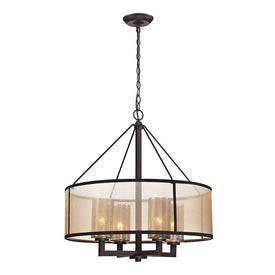 Diffusion Four-Light Chandelier