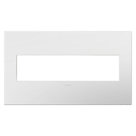 Wall Plate adorne 4 Gang Gloss White 8.88 x 5.13 Inch for adorne Switches/Dimmers and Outlets