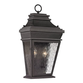 Forged Provincial Two-Light Outdoor Wall Sconce