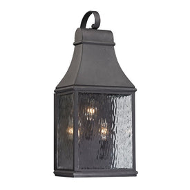Forged Jefferson Three-Light Outdoor Wall Sconce