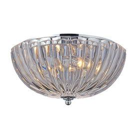 Crystal Two-Light Flush Mount Ceiling Fixture