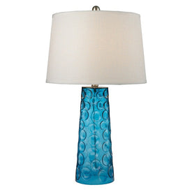 Hammered Glass LED Table Lamp
