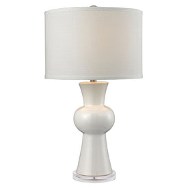 White Ceramic LED Table Lamp