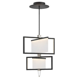 Folio Two-Light, Two-Tier LED Chandelier