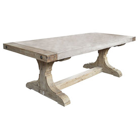 Pirate Concrete and Wood Dining Table