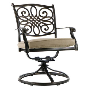 TRADDN5PCSW2BN-TAN Outdoor/Patio Furniture/Patio Dining Sets