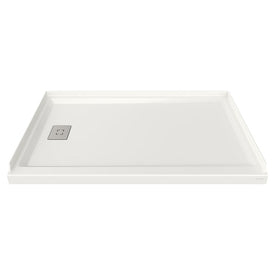 Studio 60" x 36" Single Threshold Shower Base with Left-Hand Outlet
