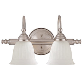 Brunswick Two-Light Bathroom Vanity Fixture without Shades