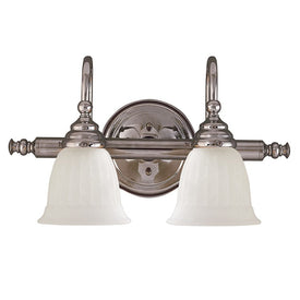 Brunswick Two-Light Bathroom Vanity Fixture without Shades