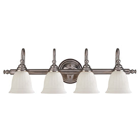 Brunswick Four-Light Bathroom Vanity Fixture without Shades