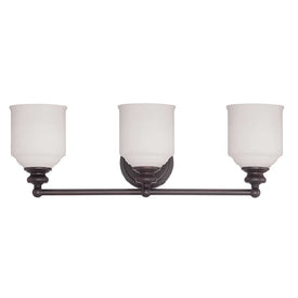 Melrose Three-Light Bathroom Vanity Fixture