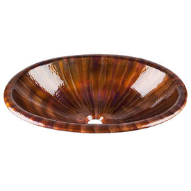 Acapulco II Oval Handcrafted Copper Bathroom Sink