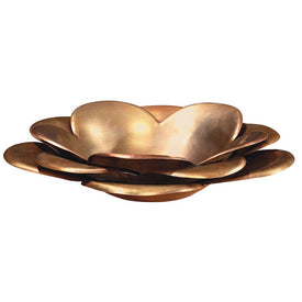 Fiore Flower-Shaped Handcrafted Copper Vessel Bathroom Sink