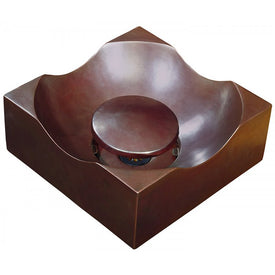Tribeca Handcrafted Vessel Bathroom Sink with Drain Cover