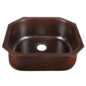 Oroz Single Bowl Hand-Hammered Copper Kitchen Sink