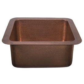 Rivera Single Bowl Hand-Hammered Copper Bar/Prep Sink