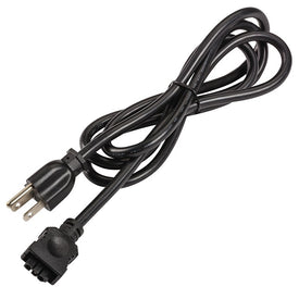 Three-Prong Plug-In Cord for Undercabinet Lights - Black