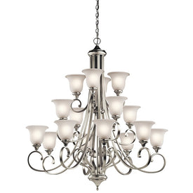 Monroe Sixteen-Light Three-Tier Chandelier