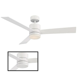 Axis 52" Three-Blade Indoor/Outdoor Smart Ceiling Fan with 3000K LED Light Kit and Wall Control