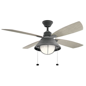 Seaside 54" Four-Blade Ceiling Fan with LED Light
