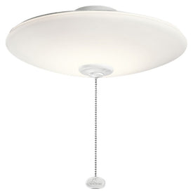 Single-Light 13" Low Profile LED Bowl Ceiling Fan Light Kit