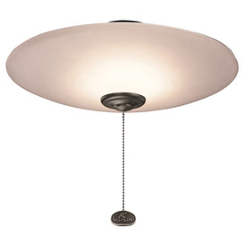 Single-Light 13" Low Profile LED Bowl Ceiling Fan Light Kit