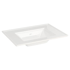 Town Square S 31" L x 22.5" W Console Vanity Sink Top for Single-Hole Faucet - White