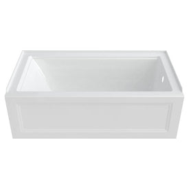 Town Square S 60" x 32" Integral Apron Acrylic Bathtub with Right-Hand Outlet - White
